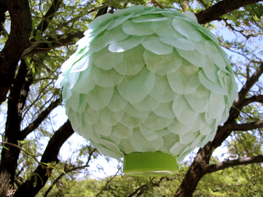 Dollar Store Paper Lantern Makeover mox & fodder