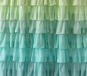 Anthropologie Flamenco Shower Curtain, Ruffle Shower Curtain Anthropologie